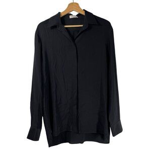 Babaton Women's Portfolio Button Up Blouse Black Size S